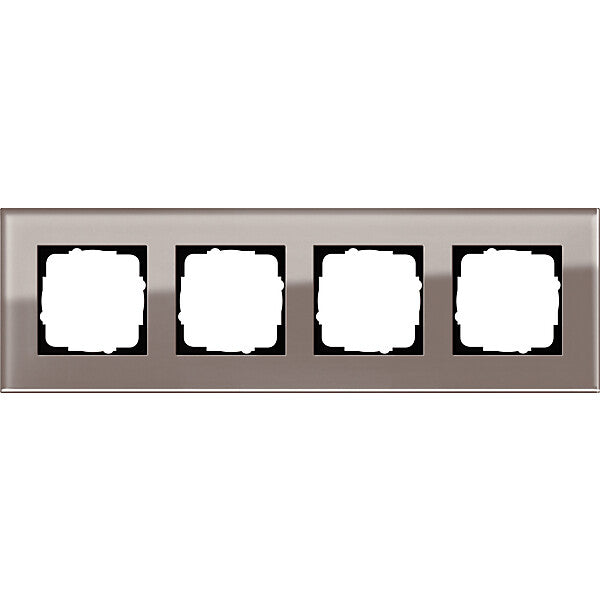 Gira Abdeckrahmen 4fach Esprit Glas Umbra 0214122